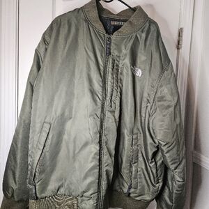 The North Face Olive Green Bomber Jacket